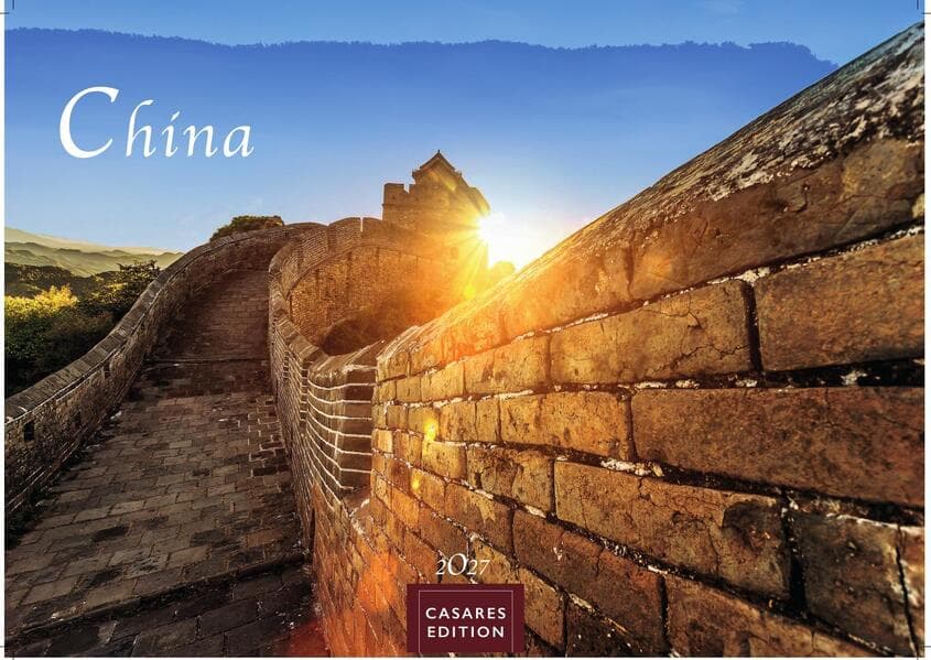 China Kalender 2027 - Wandkalender | Fotokalender Asien 35x50cm Grosses Format - Wundervolle Landschaften | Tradition und Moderne in 12 faszinierenden Fotos,Perfekt für China-Liebhaber