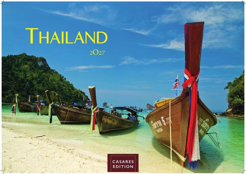 Thailand Kalender 2027 - Wandkalender | Fotokalender Asien 35x50cm Grosses Format - Hochwertiger für 2027 - von der beeindruckenden Schönheit des Landes ,Perfekt für Thailand-Liebhaber