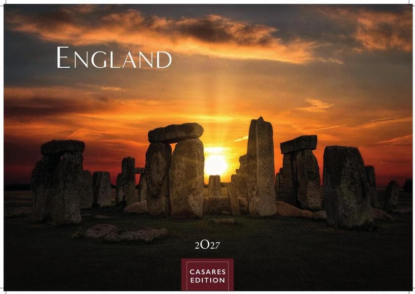 England Kalender 2027 - Wandkalender | Fotokalender England 35x50cm Grosses Format - Atemberaubende Fotos von bekannten Sehenswürdigkeiten und Naturwundern Englands