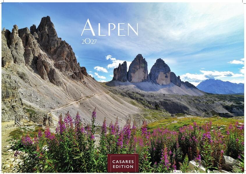 Alpen Kalender 2027 - Wandkalender | Fotokalender | Alpenkalender | Alpenländer 35x50cm Grosses Format - Hochwertiger . mit atemberaubenden Bergmotiven, Perfekt für Naturliebhaber & Bergfans