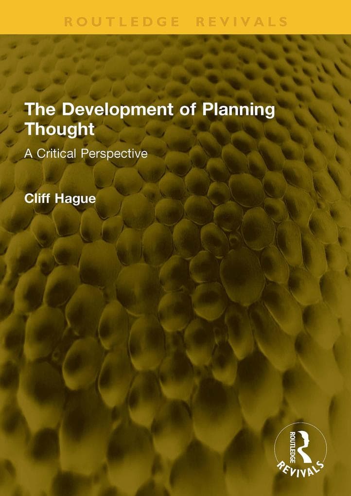 The Development of Planning Thought