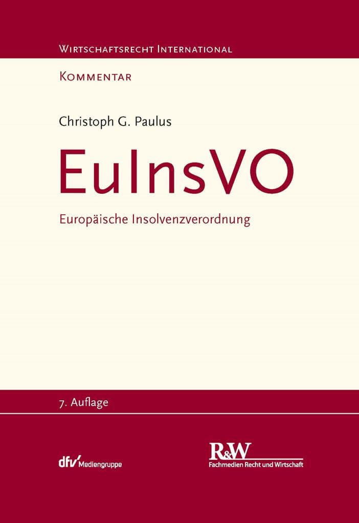 EuInsVO - Europäische Insolvenzverordnung