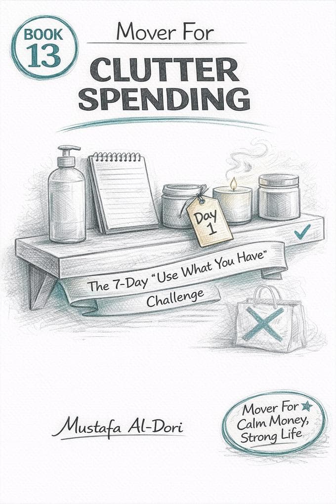 Mover For Clutter Spending: The 7-Day "Use What You Have" Challenge (Mover For Calm Money, Strong Life: 40-Minute Short Reads (Simple Systems That Stick), #13)