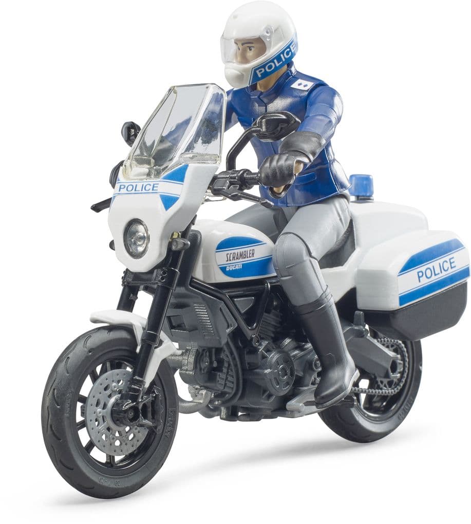 BRUDER - bworld Scrambler Ducati Polizeimotorrad und Polizist