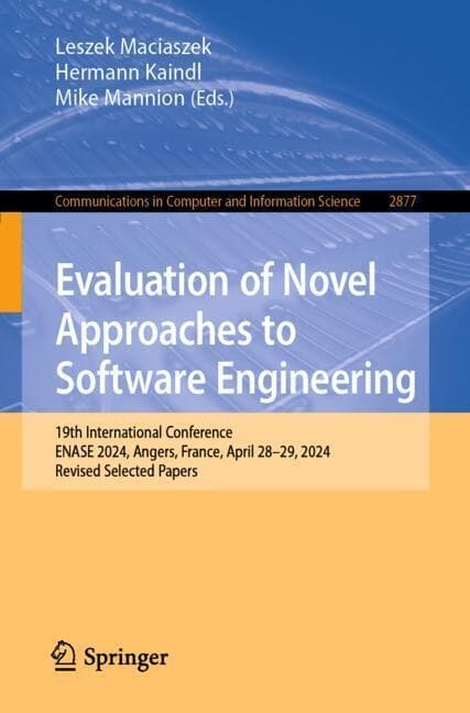 Evaluation of Novel Approaches to Software Engineering