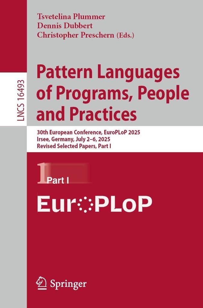Pattern Languages of Programs, People and Practices