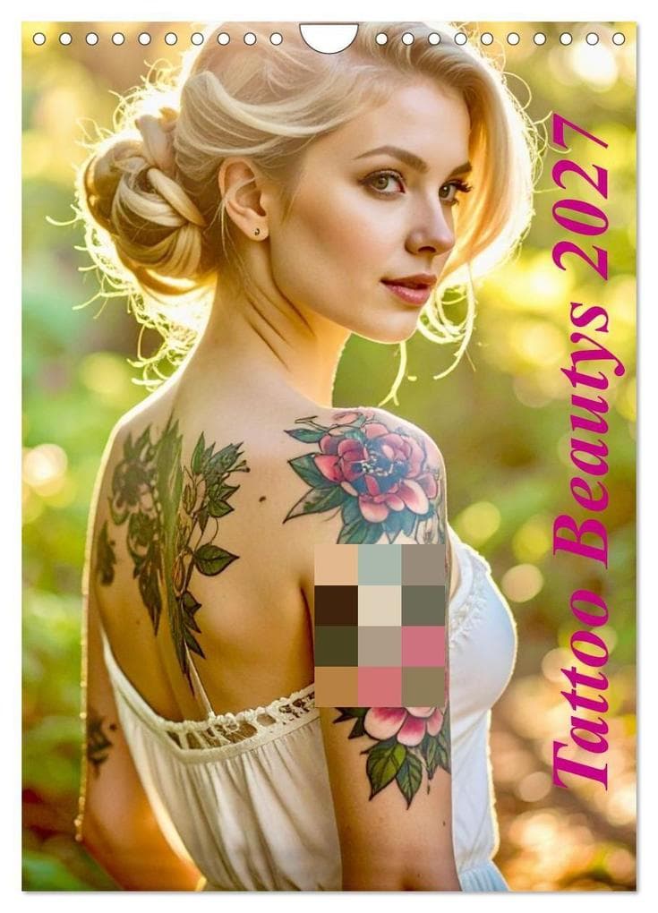 Tattoo Beautys (Wandkalender 2027 DIN A4 hoch), CALVENDO Monatskalender