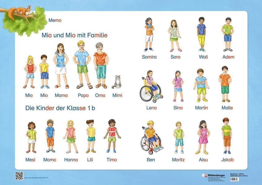 ABC der Tiere 1 Neubearbeitung - Poster zu den Kindern des ABC der Tiere