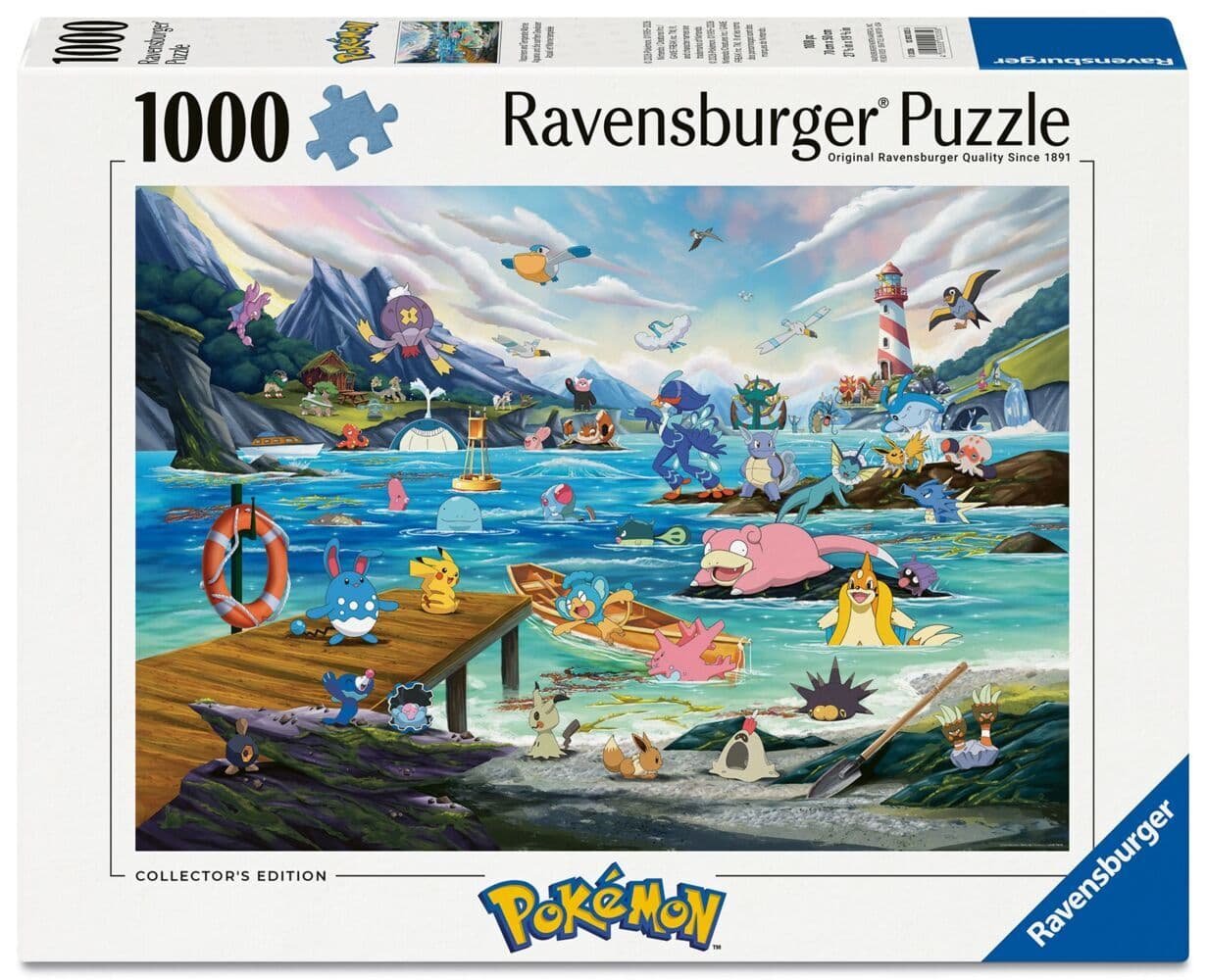 Erwachsenenpuzzle 1000 Teile - Pokémon - Vaporeon and Temperate Marine