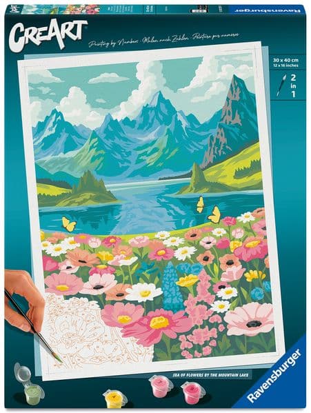 CreArt Adults Trend - Blumenmeer am Bergsee