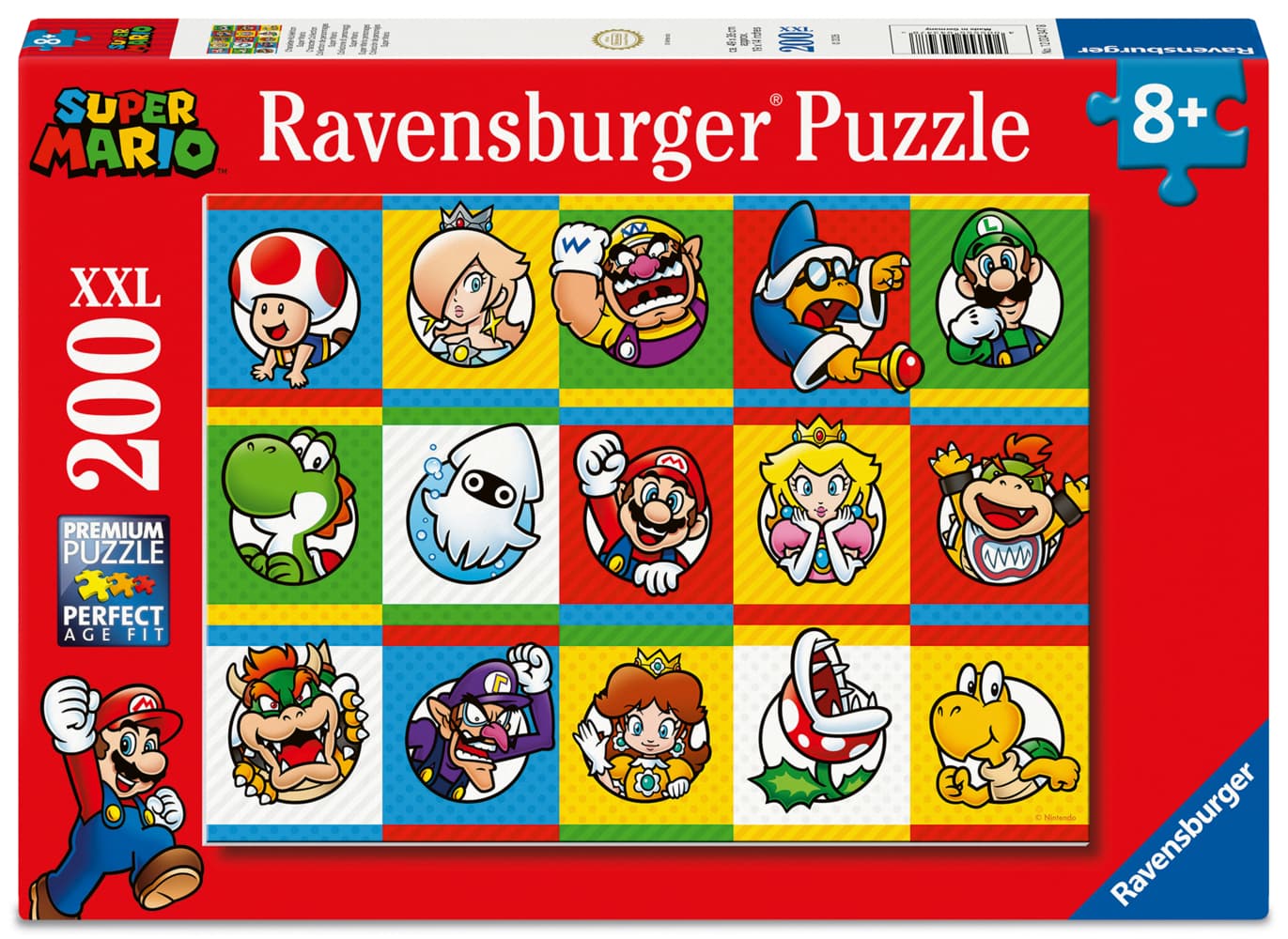 Kinderpuzzle 200 XXL Teile - Nintendo Super Mario - Charakter-Kollektion