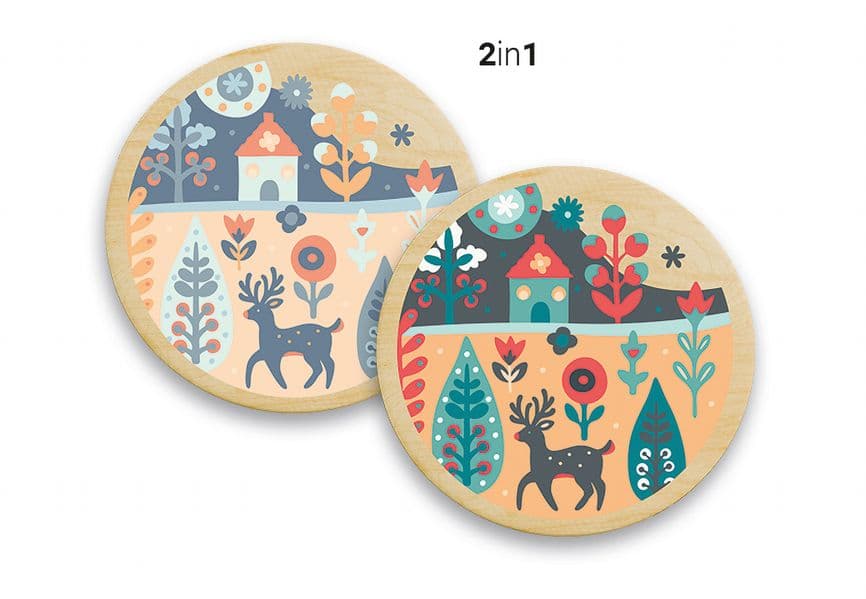 CreArt, Malen nach Zahlen Wooden - Winterruhe