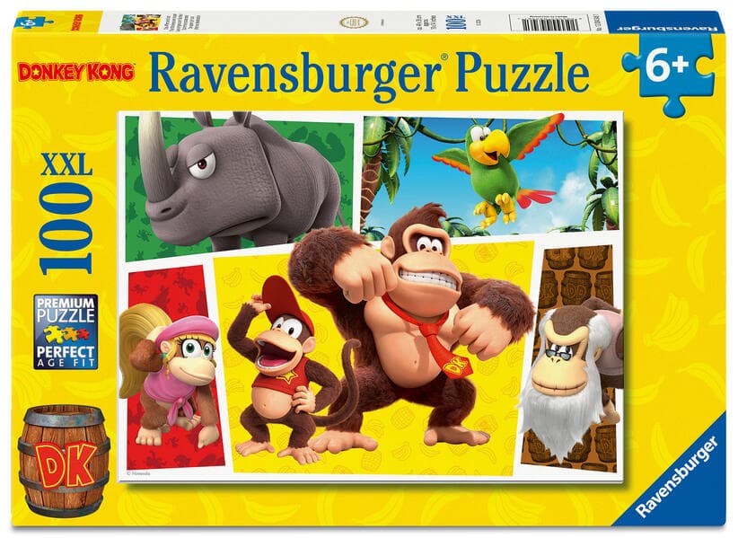 Kinderpuzzle 100 XXL Teile - Nintendo Super Mario - Die Affen sind los!