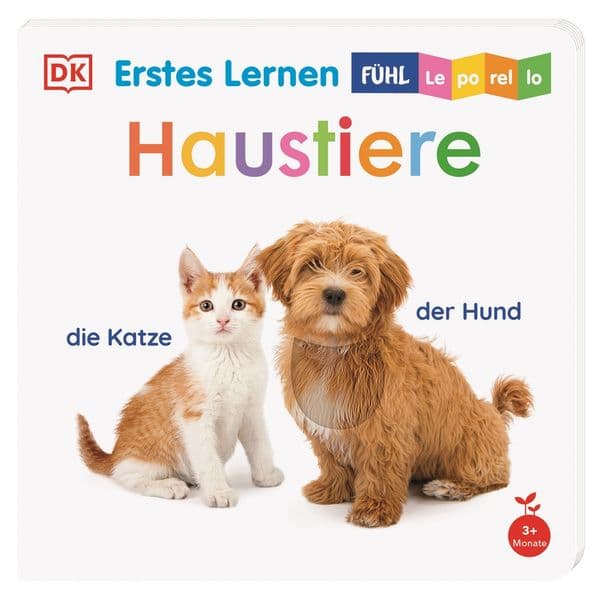 Erstes Lernen Fühl-Leporello. Haustiere: Zum Aufklappen und Aufstellen. Mit haptischen Elementen zum Fühlen und Begreifen. Für Babys ab 3 Monaten