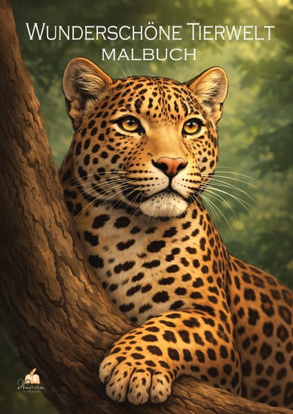 Wunderschöne Tierwelt Malbuch für Kinder ab 8 Jahren mit 50 schönen Ausmalmotiven