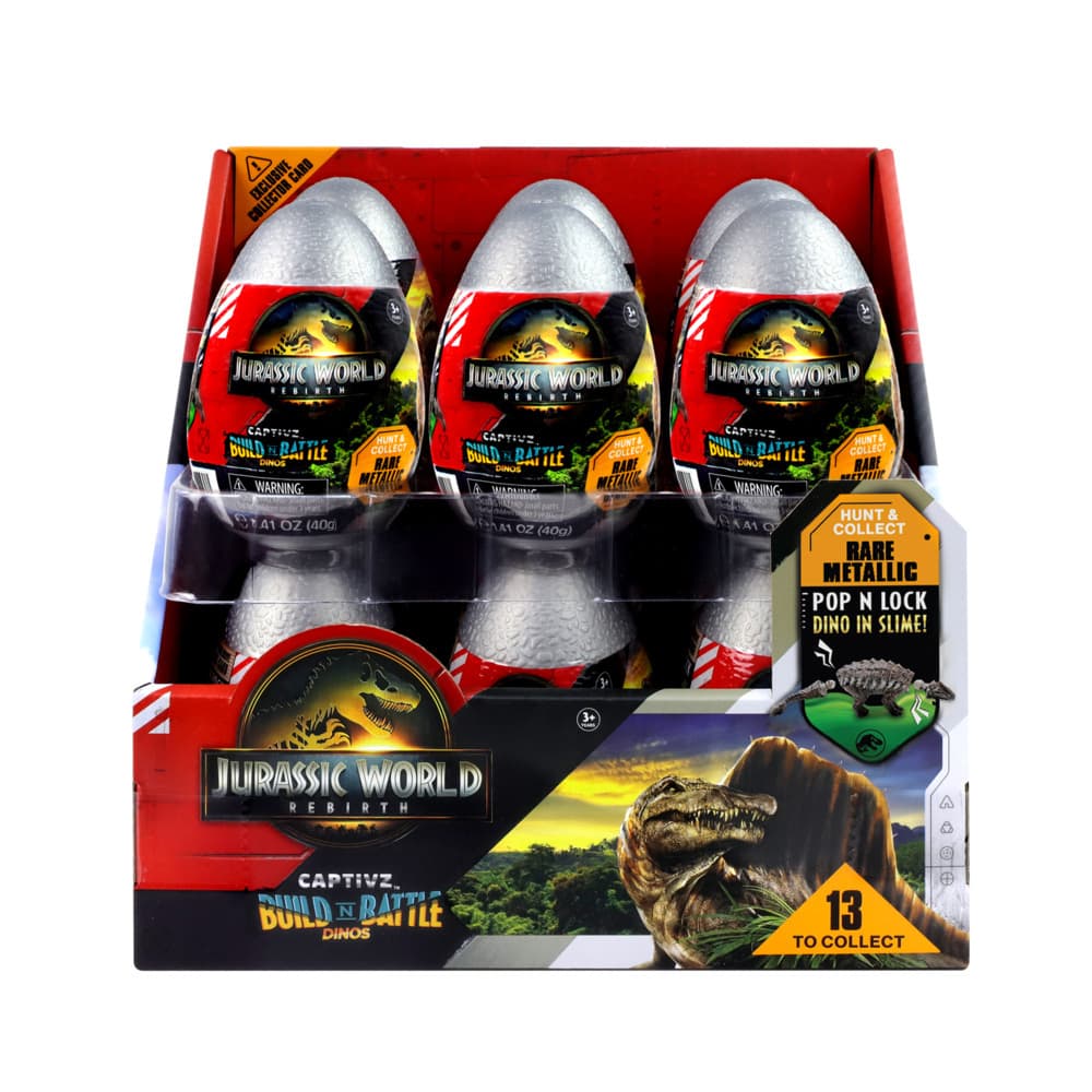 Jurassic Captivz Rebirth - 12Pcs Pdq- 3 Egg Row