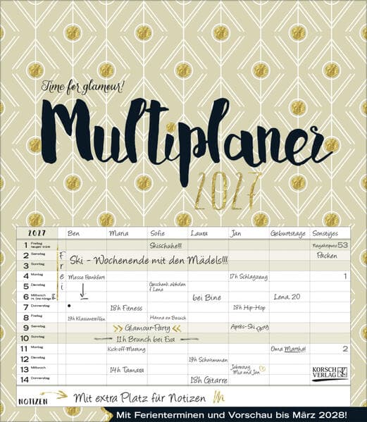 Multiplaner - Time for glamour 2027