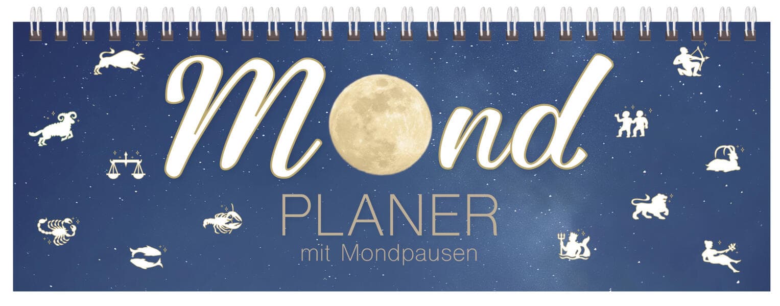 Tischquerkalender Mond 2027