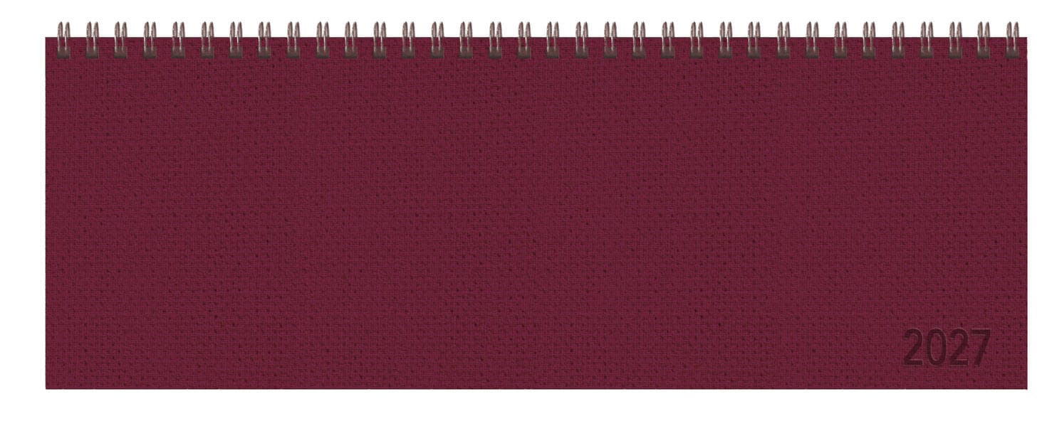 Tischkalender quer Professional Premium 2027 rot