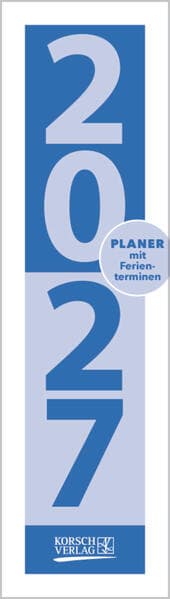 Streifenplaner Mini Blau 2027
