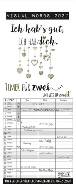 Visual Words Timer für 2 2027