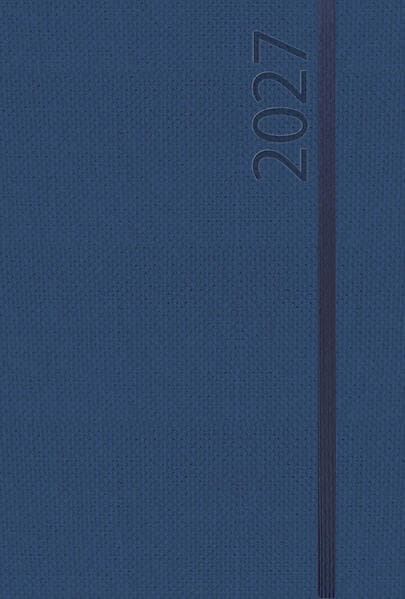 Buchkalender Wochentimer Spirale dunkelblau 2027