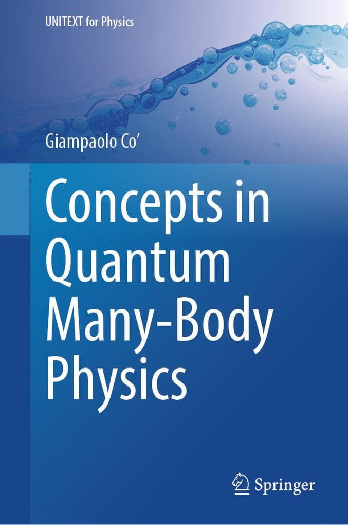 Concepts in Quantum Many-Body Physics