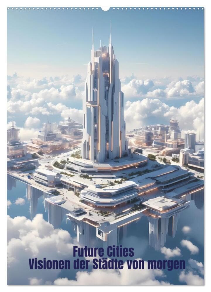Future Cities - Visionen der Städte von morgen (Wandkalender 2027 DIN A2 hoch), CALVENDO Monatskalender
