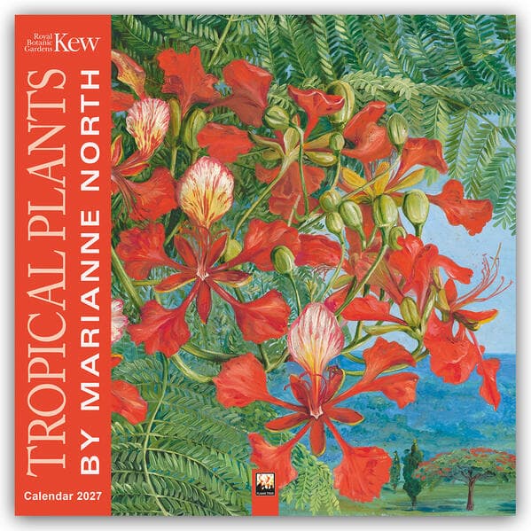 Marianne North, Tropical Plants - Tropische Pflanzen 2027 - Original Flame Tree Publishing-Kalender [Kalender]