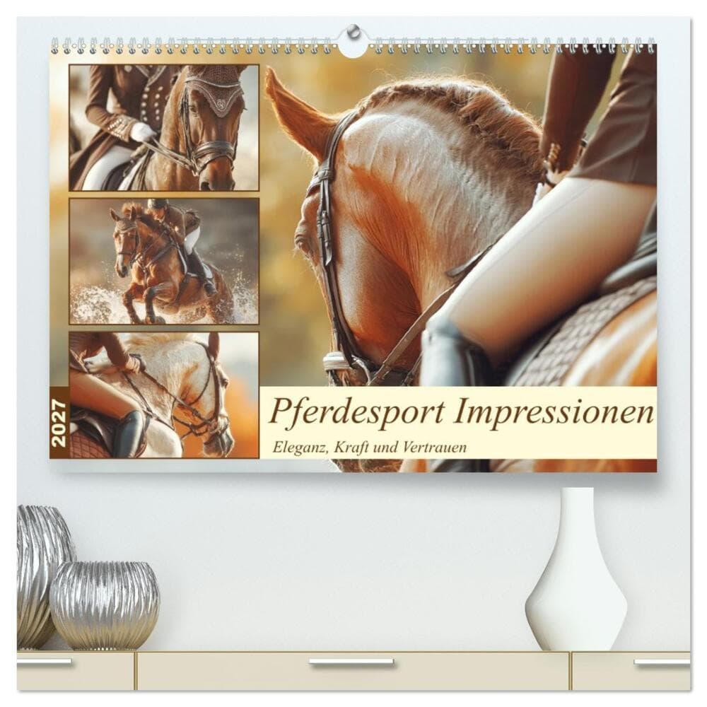 Pferdesport Impressionen. Eleganz, Kraft und Vertrauen (hochwertiger Premium Wandkalender 2027 DIN A2 quer), Kunstdruck in Hochglanz