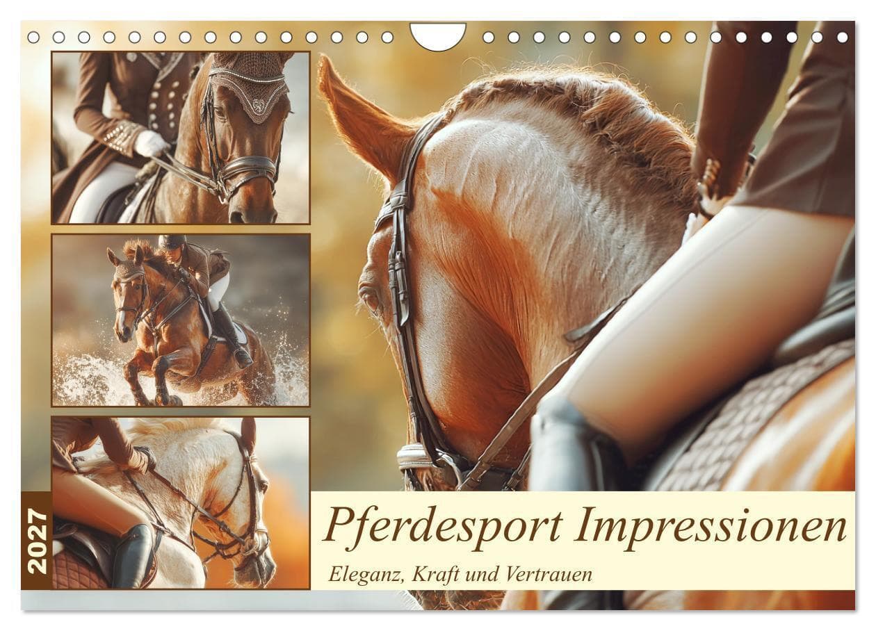 Pferdesport Impressionen. Eleganz, Kraft und Vertrauen (Wandkalender 2027 DIN A4 quer), CALVENDO Monatskalender