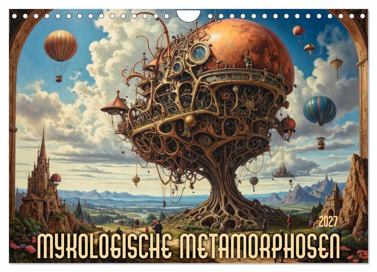 Mykologische Metamorphosen (Wandkalender 2027 DIN A4 quer), CALVENDO Monatskalender