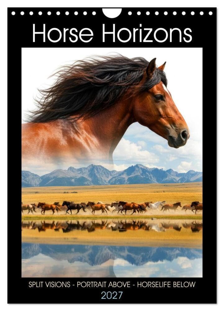 Horizon Horses (Wall Calendar 2027 DIN A4 portrait), CALVENDO 12 Month Wall Calendar