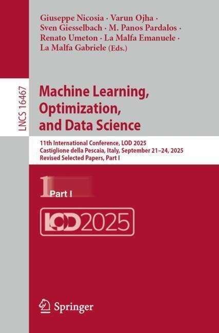 Machine Learning, Optimization, and Data Science
