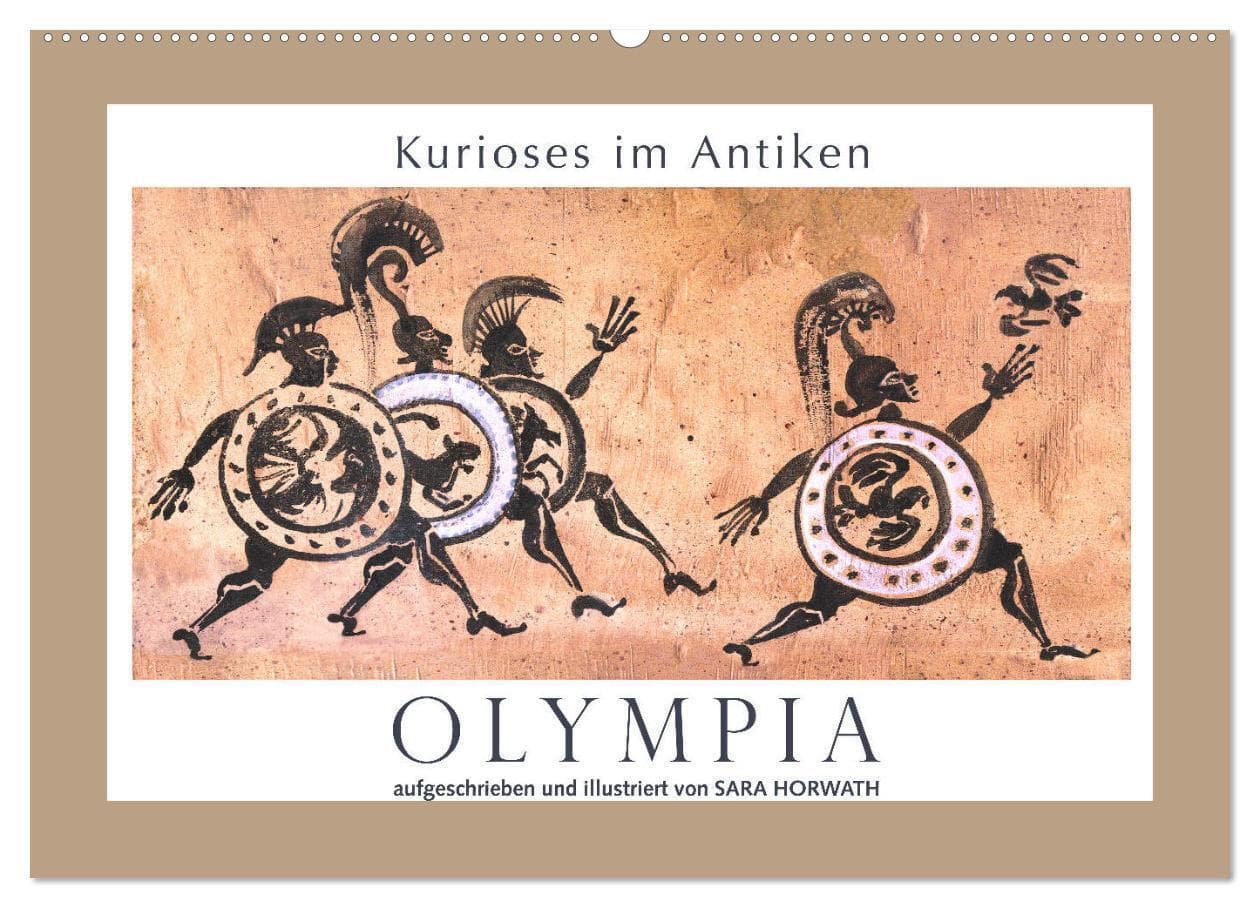 Kurioses im Antiken Olympia (Wandkalender 2027 DIN A2 quer), CALVENDO Monatskalender