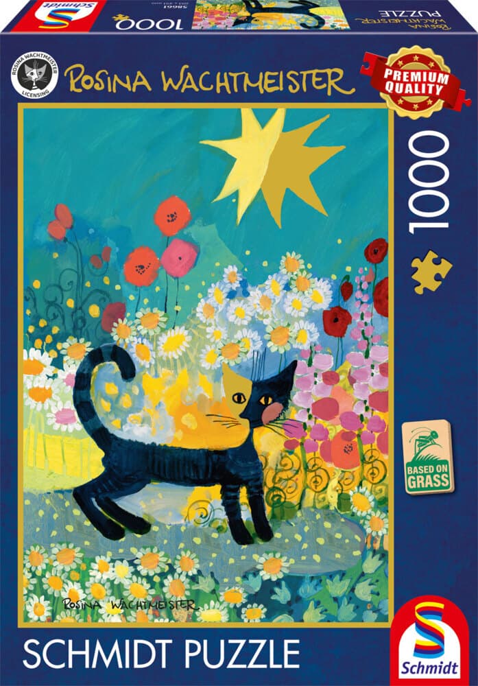 Katze im Blütenmeer