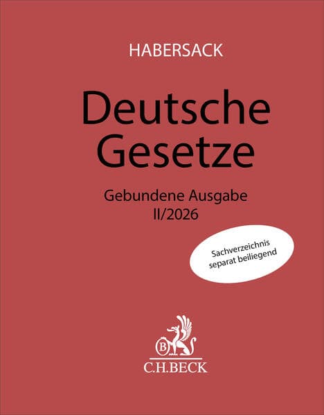 Deutsche Gesetze Gebundene Ausgabe II/2026