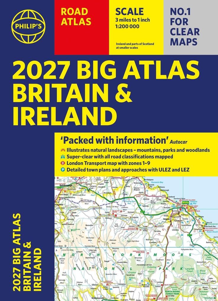 Philip's 2027 Big Road Atlas of Britain and Ireland