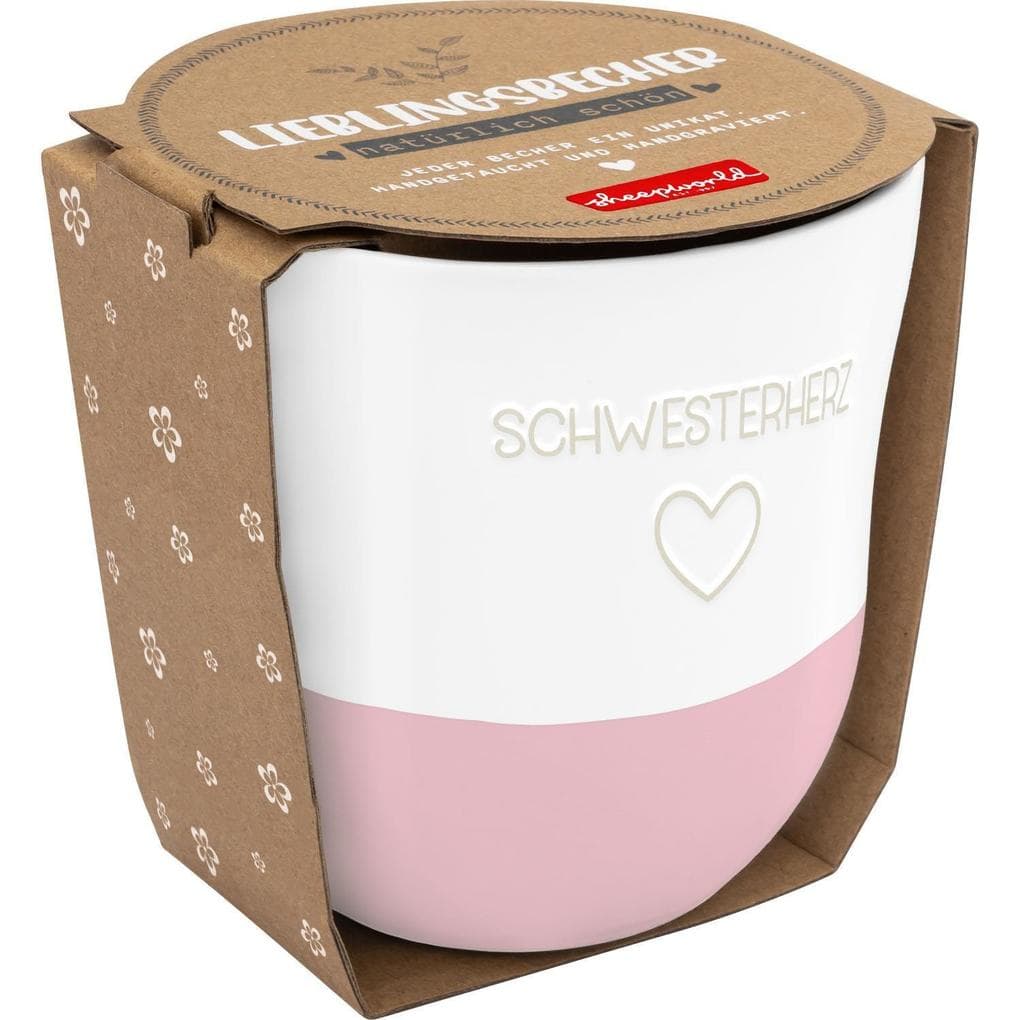 Lieblingsbecher grav. "Schwesterherz"
