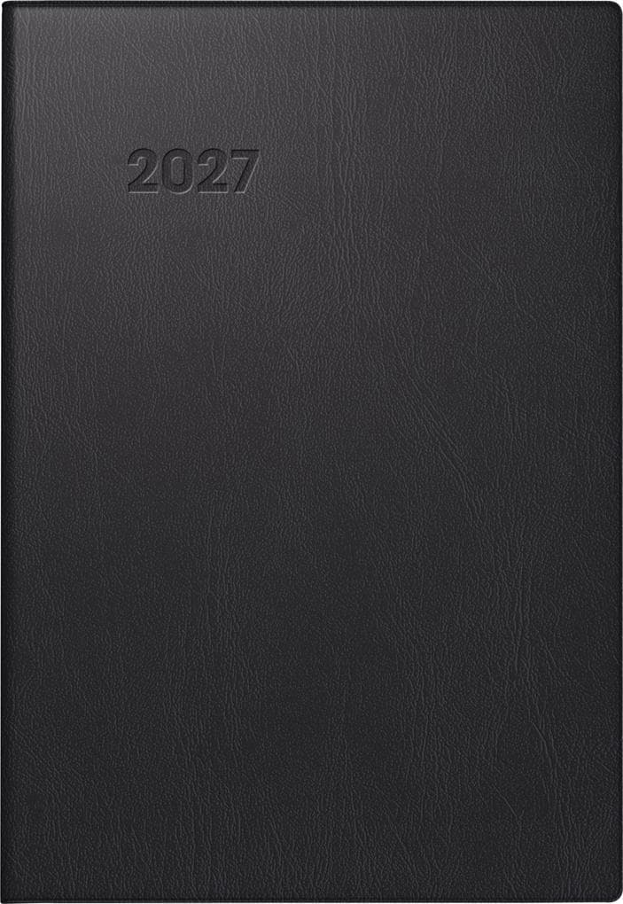 BRUNNEN 1072311907 Taschenkalender Mod. 723 2027 A7, Kunststoff, schwarz