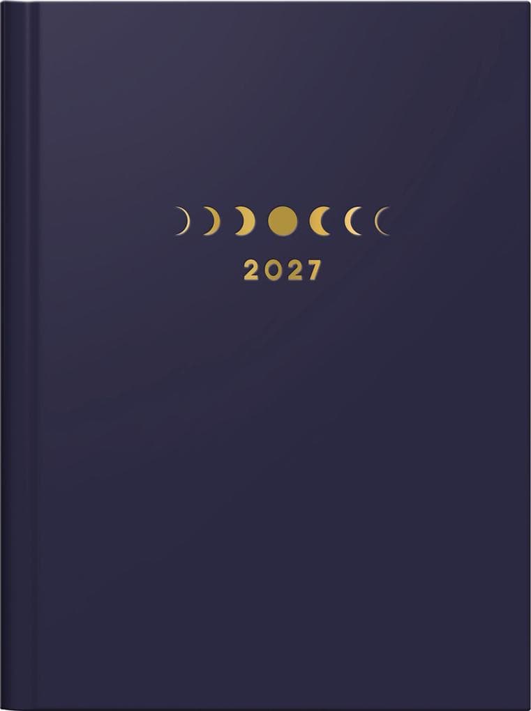 rido/idé 7013607017 Taschenkalender Premium Young Line Mini 2027 "Moon" A6, Papier