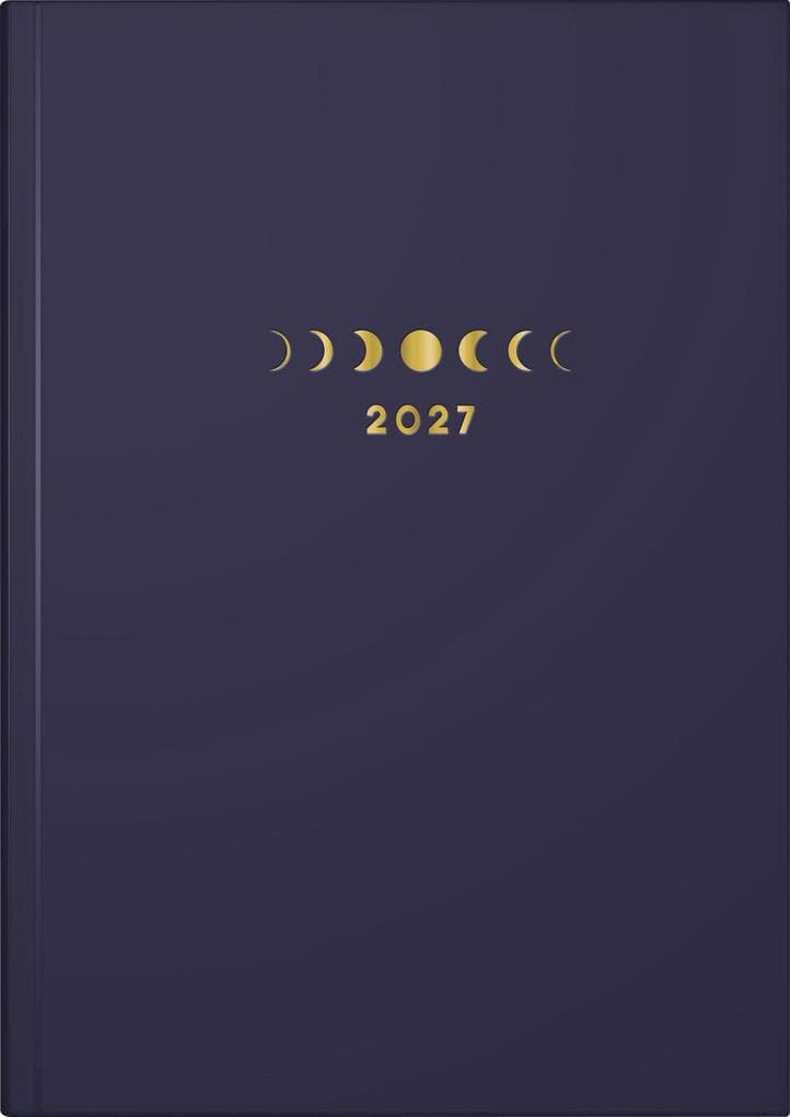 rido/idé 7021507027 Buchkalender Premium Young Line 2027 "Moon" A5, Papier