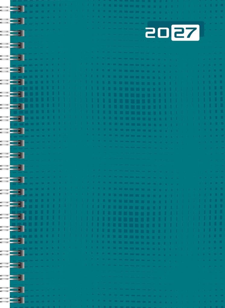 rido/idé 7021007047 Buchkalender Mod. futura 2 2027 A5, Papier, petrol