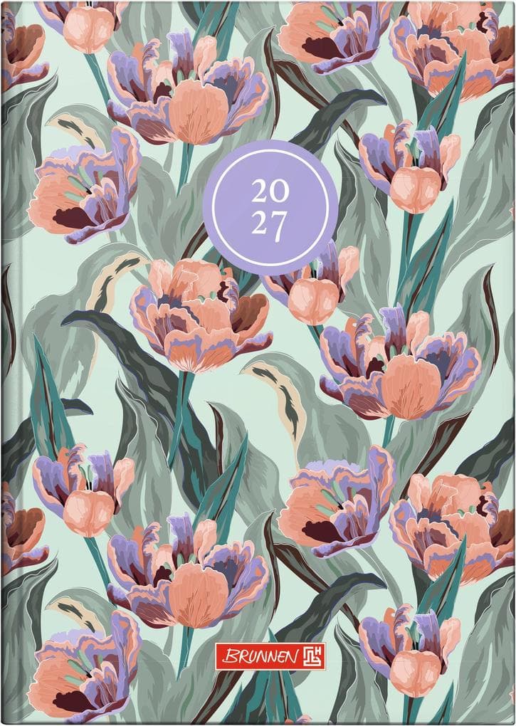 BRUNNEN 1079515027 Buchkalender Mod. 795 2027 "Botanical" A5, Papier