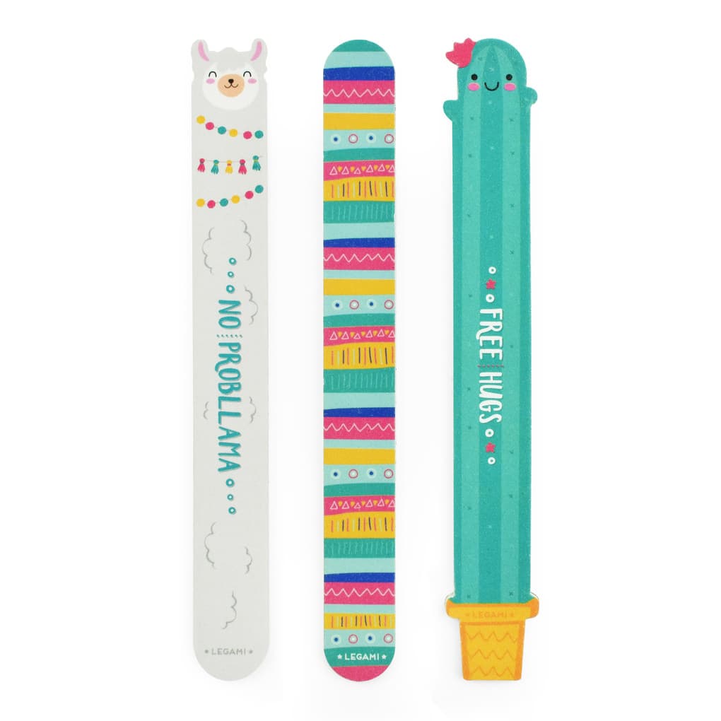 Nails Before Males - Set Of 3 Nail Files - Llama