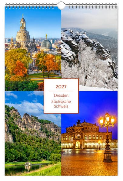 Kalender Dresden und Sächsische Schweiz 2027