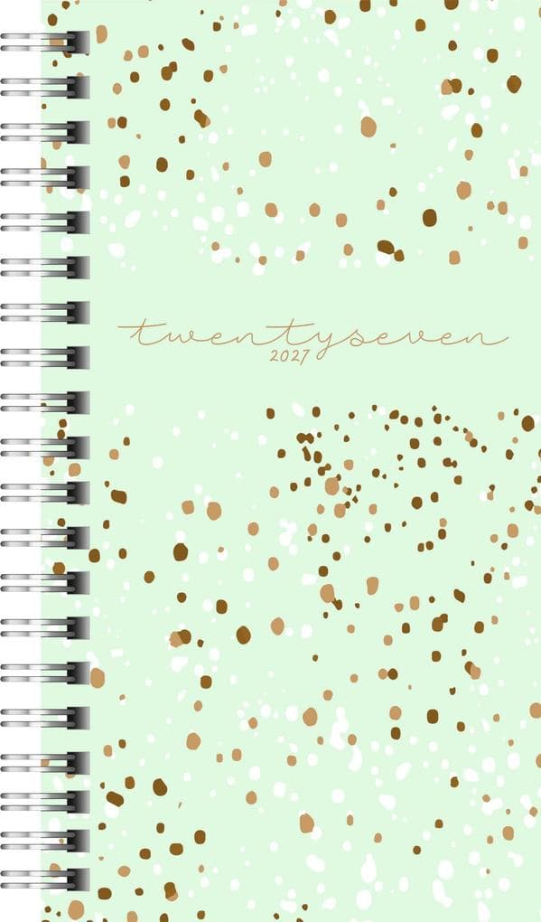 rido/idé 7014104017 Taschenkalender Mod. Timing 2 2027 "Confetti" A6, Kunststoff