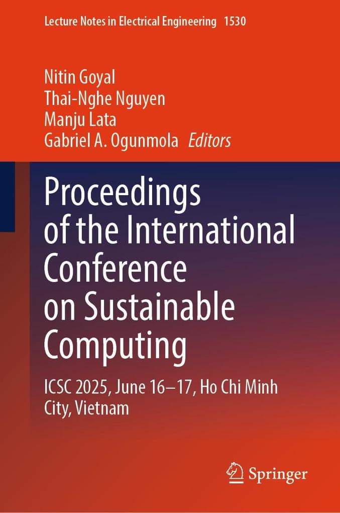 Proceedings of the International Conference on Sustainable Computing