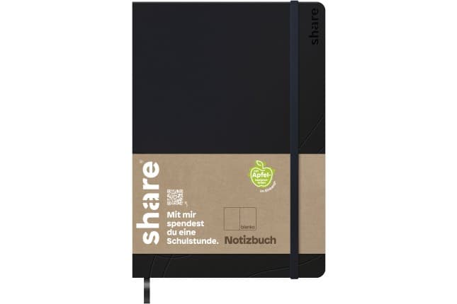 edding Share Notizbuch A5 blanko dunkelblau