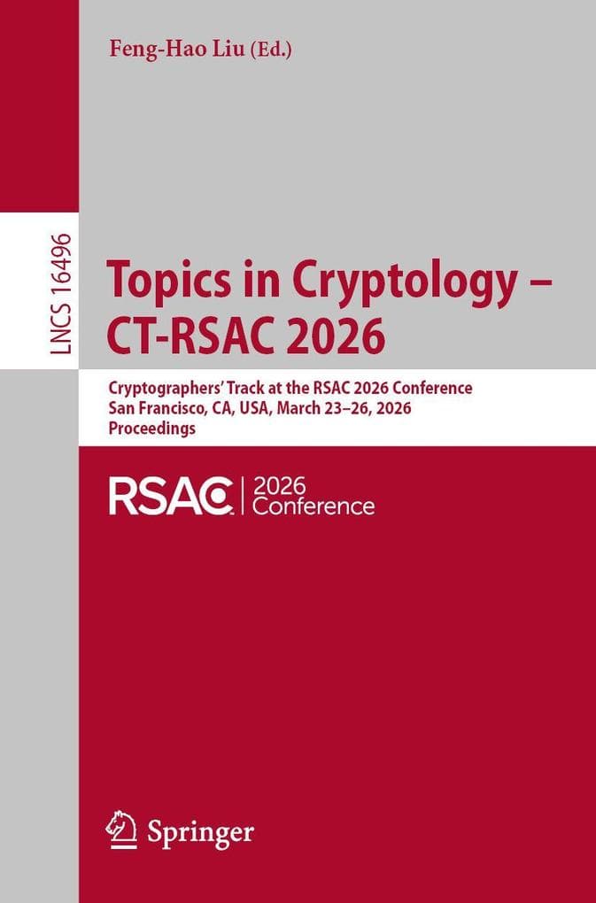 Topics in Cryptology - CT-RSAC 2026